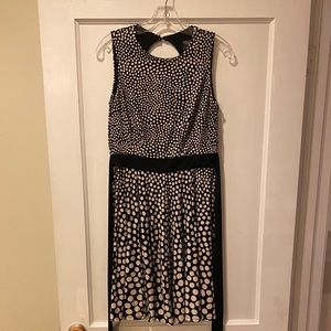 Black & Cream Polka Dot Dress